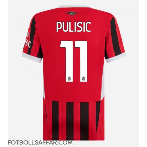 AC Milan Christian Pulisic #11 Hemmatröja Dam 2024-25 Kortärmad